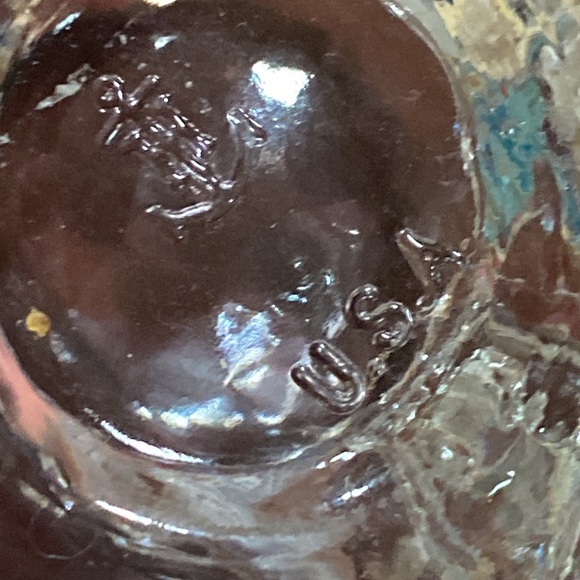 Anchor Hocking pressed glass turtle candy trinket black box from the 1950’s - Picture 8 of 16